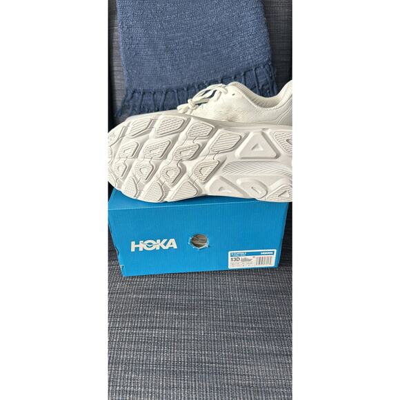 NEW HOKA Triple White Clifton 9 Sneakers Walking Shoes Men size 13 D main image 8